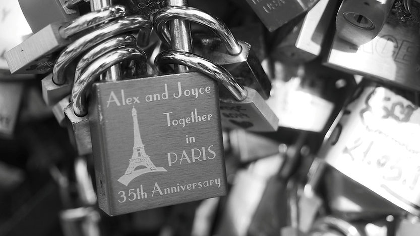 Close-up-of-love-lock-bridge-paris