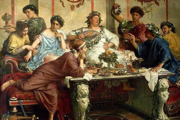 Trimalchio's-Dinner-or-A-Roman-Feast-by-Roberto-Bompiani