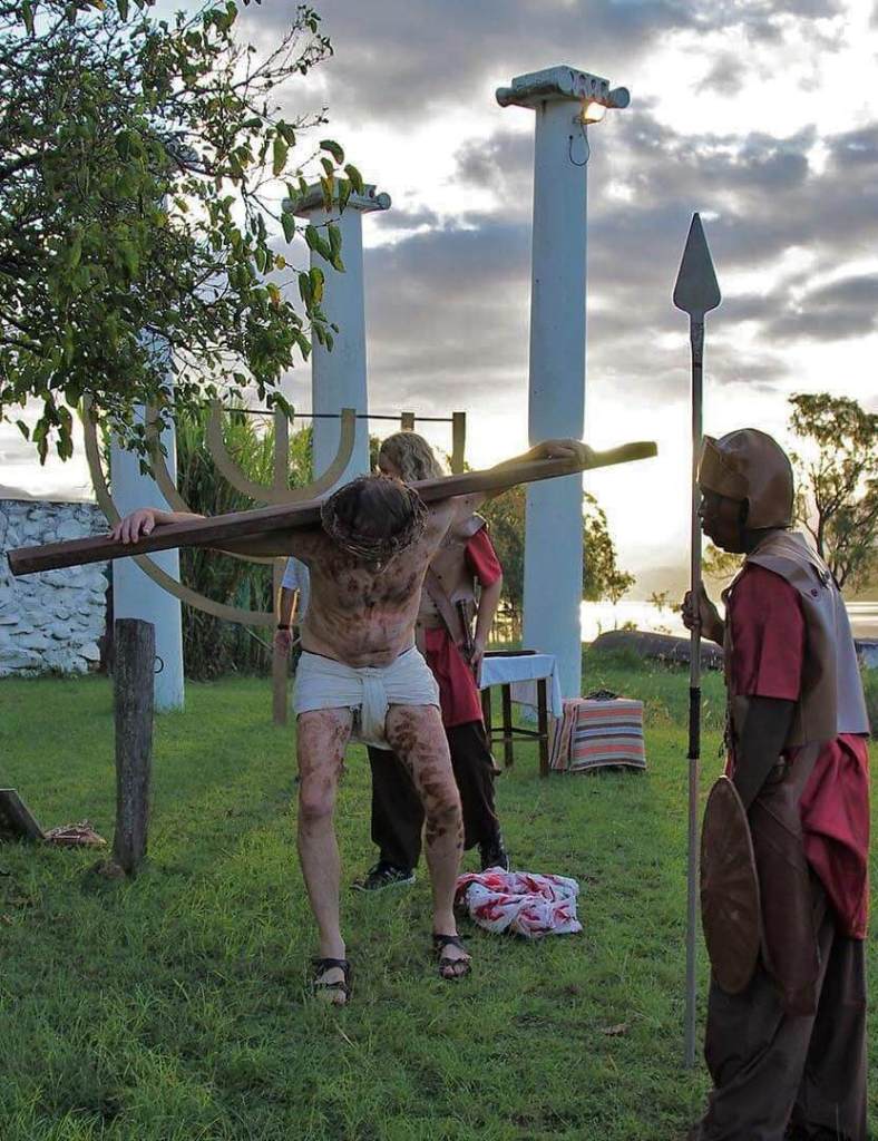 A scene from The Passion Play, Lake Moogerah
