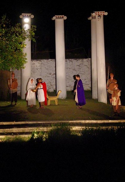 A scene from The Passion Play, Lake Moogerah