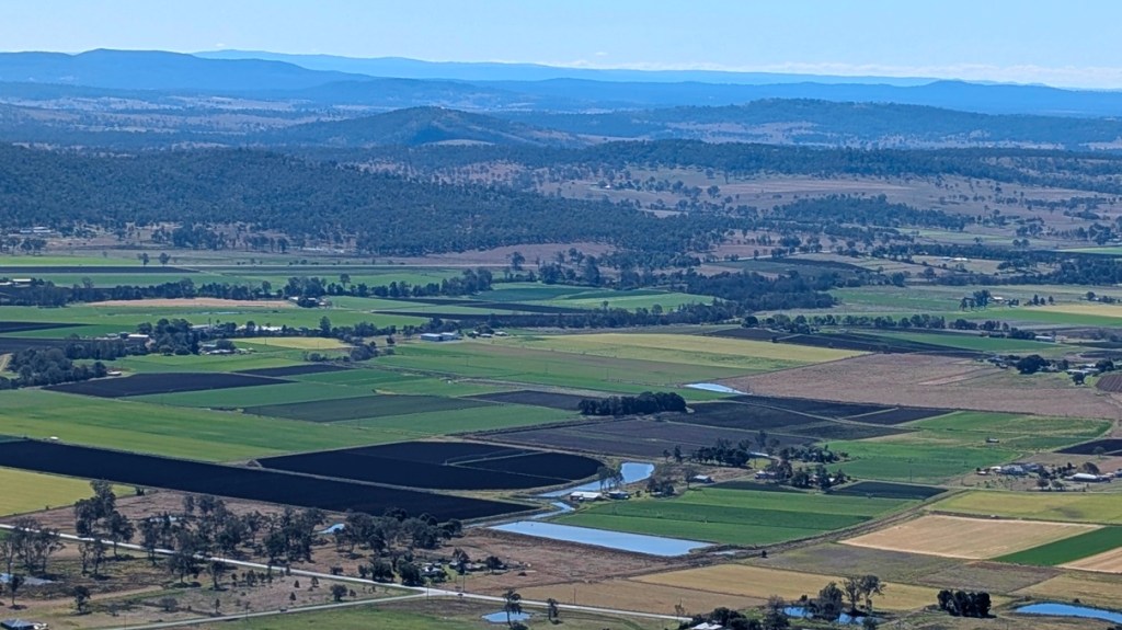 The Fassifern Valley as seen from Logan's Lookout on Mt French