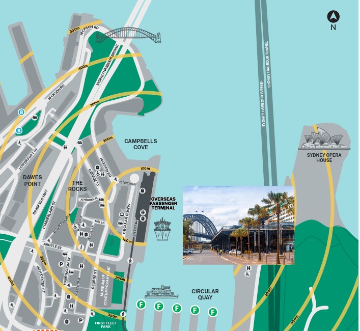 New South Wales Cruise Ports Map